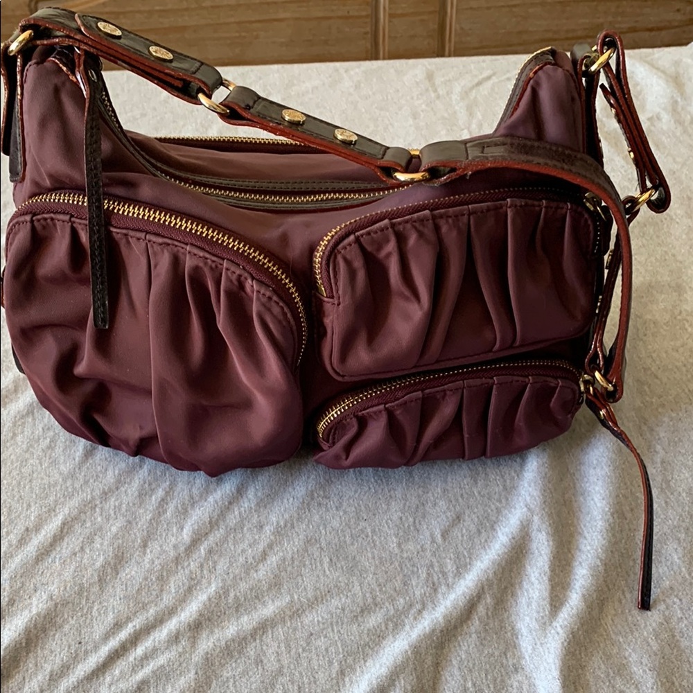 MZ Wallace burgundy shoulder bag